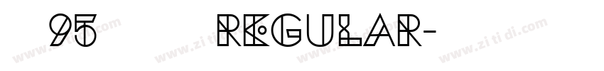 字魂95号 手刻宋 Regular字体转换